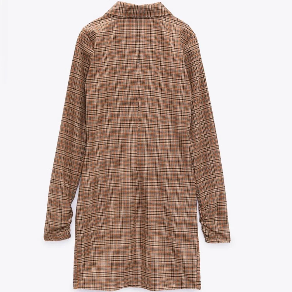 Zara Checkered Shirt Dress - Picture 4 of 9